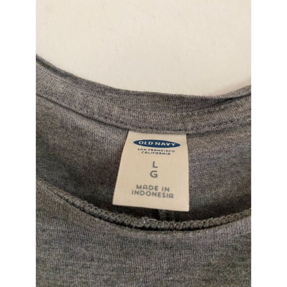 Old Navy Sleeveless "SPARKLE"  Swing Tank T-Shirt for Women Large Gray - Picture 3 of 3